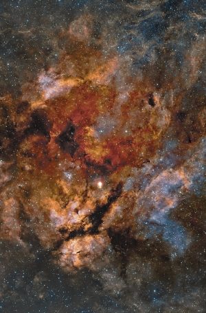 Ensemble des nébuleuses IC1318,NGC6910,NGC6888,NGC6914 NGC6913,NGC6874,IC1311 et M29